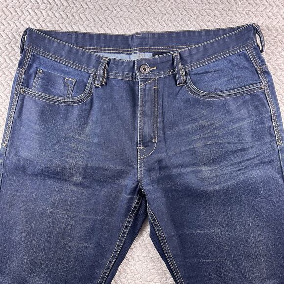 Buffalo David Bitton Men’s jeans Six slim Straights 36 (38x32) Cotton polyester - Picture 2 of 16